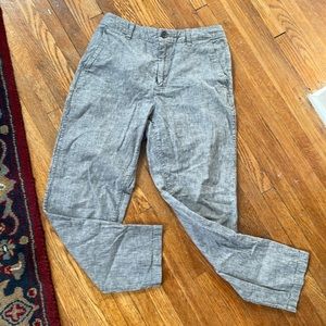 Uniqlo cotton/linen blend trousers
